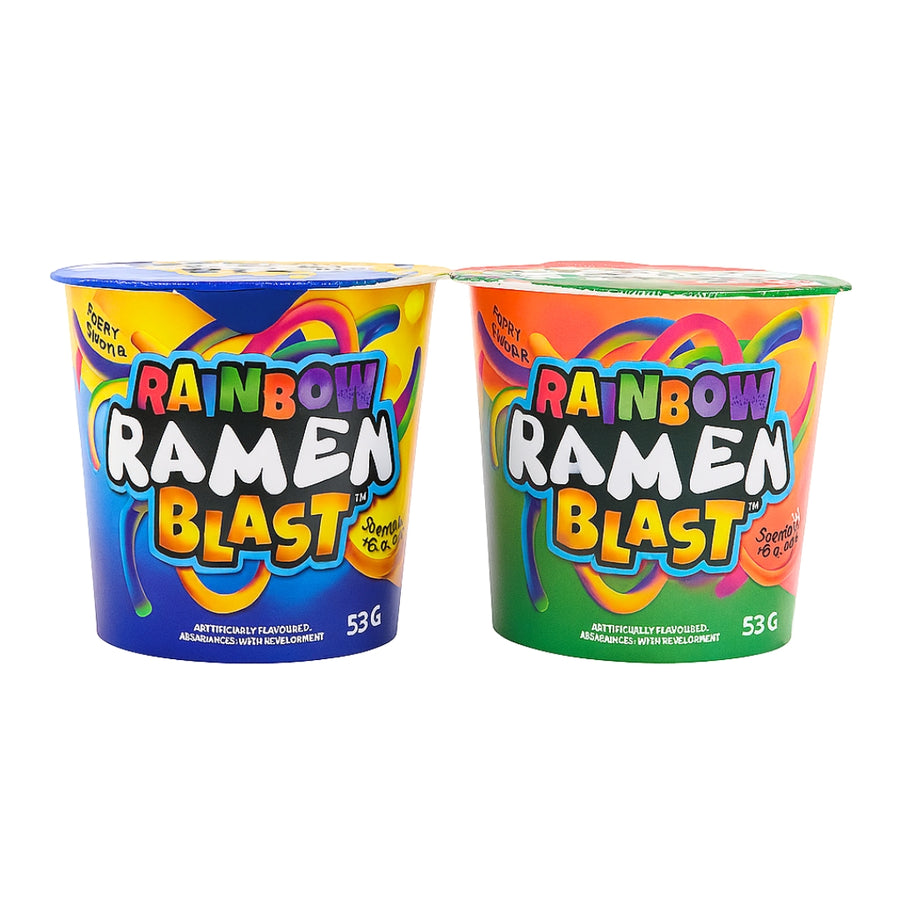 Rainbow Ramen Blast - Sweet & Tangy Candy Noodles